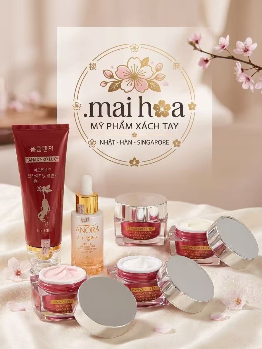 Bộ mỹ phẩm chọn lọc Mai Hoa xách tay Nhật - Hàn - Singapore